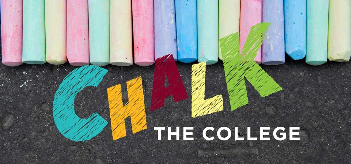 Mid-State Technical College ‘Chalk the College’ event image. The event will be held on Saturday, July 19, from 8 a.m. to 4 p.m. on the Stevens Point Downtown Campus.