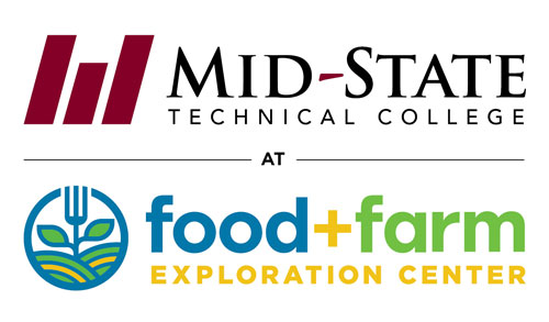 Mid-State Technical College at Food + Farm Exploration Center logo.