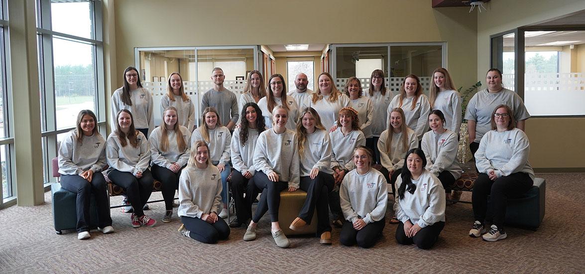 Mid-State’s spring 2024 Nursing graduates in the days leading up to their May 11 graduation and May 14 pinning ceremony on the College’s Wisconsin Rapids Campus.