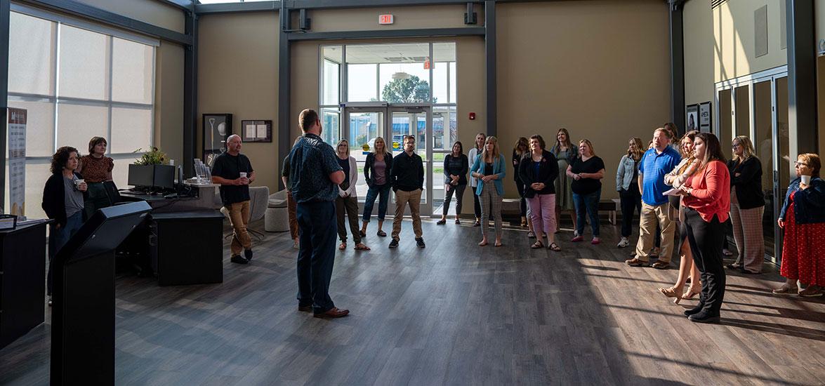 Local K-12 counselors at Mid-State Technical College’s Advanced Manufacturing, Engineering Technology, and Apprenticeship (AMETA™) Center for its annual Counselor Breakfast on Sept. 12.